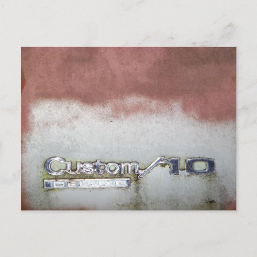 カスタムピンクと白 ポストカード (正面)