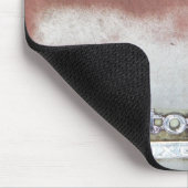 カスタムピンクと白 マウスパッド (コーナー)