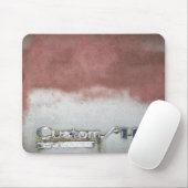 カスタムピンクと白 マウスパッド (マウス)