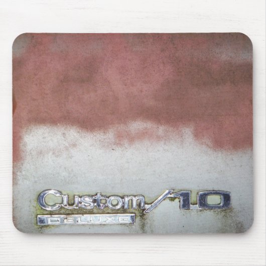 カスタムピンクと白 マウスパッド (正面)