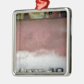 カスタムピンクと白 メタルオーナメント (左)