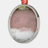 カスタムピンクと白 メタルオーナメント (左)