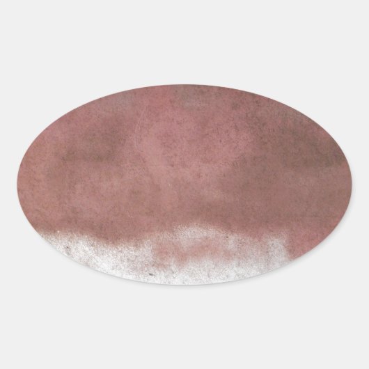 カスタムピンクと白 楕円形シール (正面)