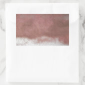 カスタムピンクと白 長方形シール (バッグ)