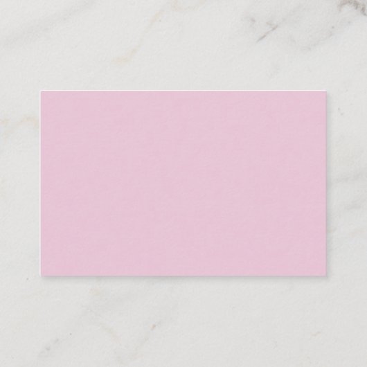 カスタムピンクと金ゴールド水彩 名刺 (裏面)