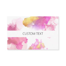 カスタムピンクと金ゴールド水彩 