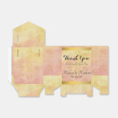 カスタムピンクイエローウォーターカラーレースありがとう フェイバーボックス (折り畳みなし)