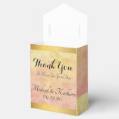 カスタムピンクイエローウォーターカラーレースありがとう フェイバーボックス (オープン)