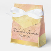 カスタムピンクイエローウォーターカラーレースありがとう フェイバーボックス (正面サイド)