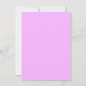 カスタムピンクオレンジレトロフォト婚約 サンキューカード (裏面)