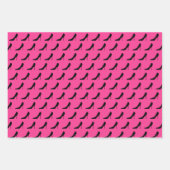 カスタムピンクガーリースチレットからハイヒールの靴プリント ラッピングペーパーシート (正面2)