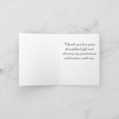 カスタムピンクガールズ卒業パーティー サンキューカード (内部)