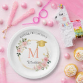 カスタムピンクガールズ卒業パーティー ペーパープレート (パーティー)