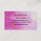 カスタムピンクジュエルトーン 名刺 (裏面)