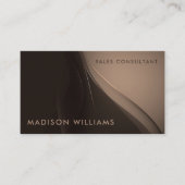 カスタムピンクダークブラウンエレガントプロフェッショナル 名刺 (正面)