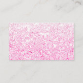 カスタムピンクテクスチャー名刺 名刺 (裏面)