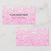 カスタムピンクテクスチャー名刺 名刺 (正面/裏面)