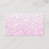 カスタムピンクテクスチャー名刺 名刺 (裏面)