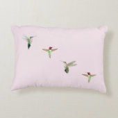 カスタムピンクハチドリ アクセントクッション (裏面)