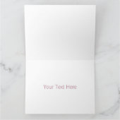 カスタムピンクハッピーマザーズデイジャイアントグリーティングカード カード (内部)