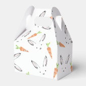 カスタムピンクバニーラビットとニンジン柄 フェイバーボックス (裏面サイド)