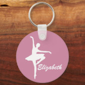 カスタムピンクバレリーナ キーホルダー (正面)