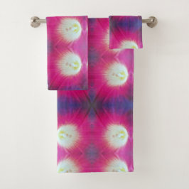 カスタムピンクパープルバスタオルセット バスタオルセット