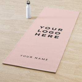 カスタムピンクビジネスロゴ名Instagram ヨガマット