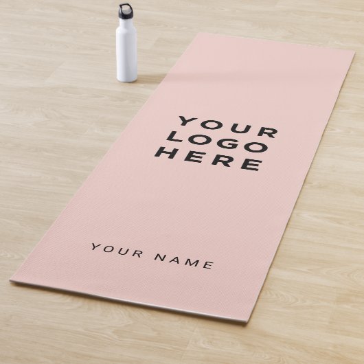 カスタムピンクビジネスロゴ名Instagram ヨガマット (インサイチュ)