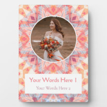 カスタムピンクピーチスター結婚ズ・アニバーサリーギフト