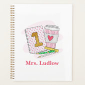 カスタムピンクファーストグレード先生評価 プランナー手帳 (正面)