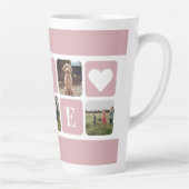 カスタムピンクフォトラテマグ カフェラテマグ (右)