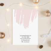 カスタムピンクブラシナゲットイヤリング表示カード 名刺