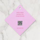 カスタムピンクベーカリーラベル フェイバータグ (裏面)