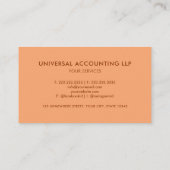 カスタムピンクベージュブラウンエステティックプロフェッショナル 名刺 (裏面)