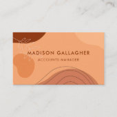 カスタムピンクベージュブラウンエステティックプロフェッショナル 名刺 (正面)