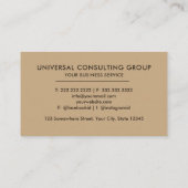 カスタムピンクホワイト金ゴールドグリッタープロフェッショナル 名刺 (裏面)