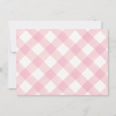 カスタムピンクボウフローラコケット美的写真 サンキューカード (裏面)