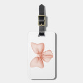 カスタムピンクボウ荷物タグ ラゲッジタグ (正面縦)