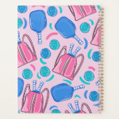 カスタムピンクボールとボールのパドル名門私立校風の プランナー手帳 (裏面)