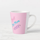 カスタムピンクマザーの日の贈り物最高の猫ママ カフェラテマグ (右)