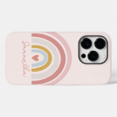 カスタムピンクレインボータフiPhone 13 14 15ケース Case-Mate iPhoneケース (裏面 (横))