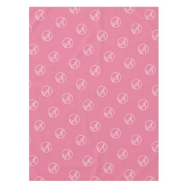 カスタムピンクレストラントレードショーロゴビジネス テーブルクロス