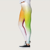 カスタムピンクレッドイエローオレンジブルーグリーン レギンス (左)