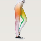 カスタムピンクレッドイエローオレンジブルーグリーン レギンス (右)