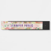 カスタムピンクレッドイエローグリーンパープルモダン サインプレート (正面)