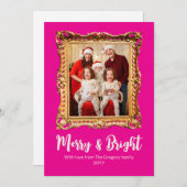 カスタムピンクレトロフォトフレメリーーム シーズンカード (正面/裏面)