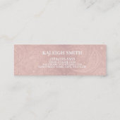 カスタムピンクレース写真卒業式Insert名刺 コーリングカード (裏面)