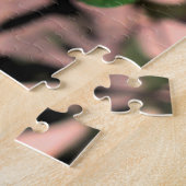 カスタムピンクローズオンつる植物パズル ジグソーパズル (側面)