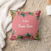 カスタムピンクローズコレクション装飾用クッション クッション (ブランケット)